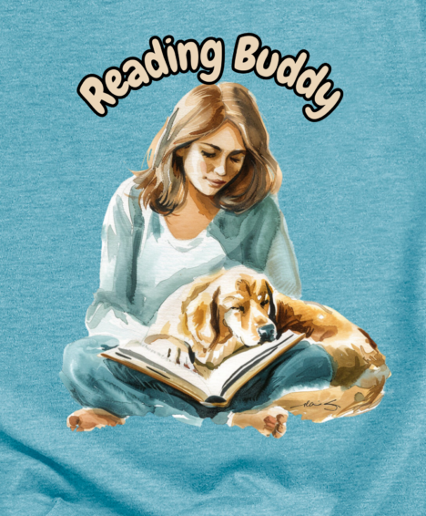 Reading Buddy - Dog - TShirt