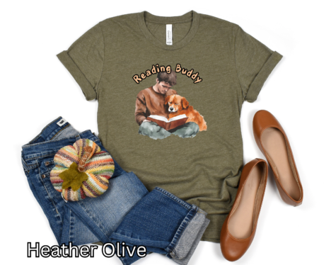Alternative view of Reading Buddy - Dog - TShirt