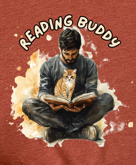Reading Buddy - Cat - TShirt