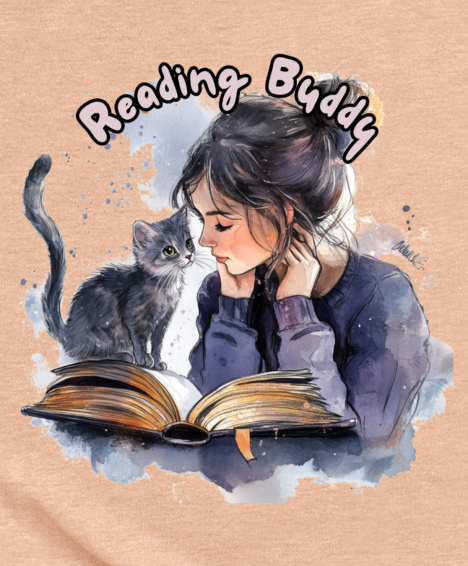 Reading Buddy - Cat - TShirt